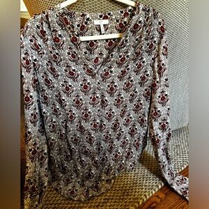 Joie 100% Silk Blouse Size Medium